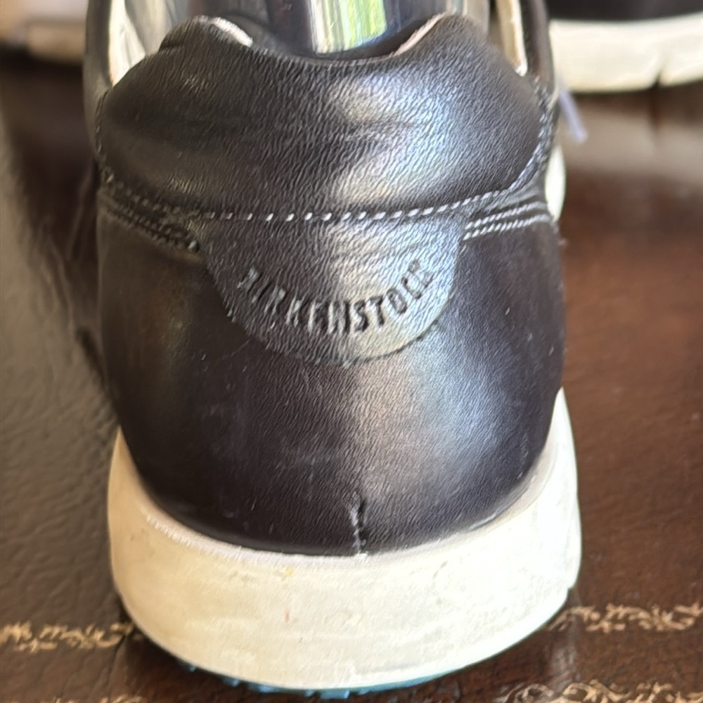 Birkenstock Black Leather Sneakers Size 40 - Picture 6 of 12
